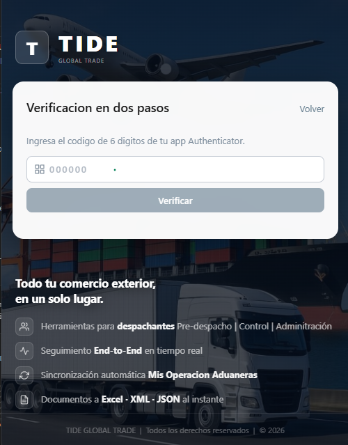 Verificación en dos pasos con TOTP